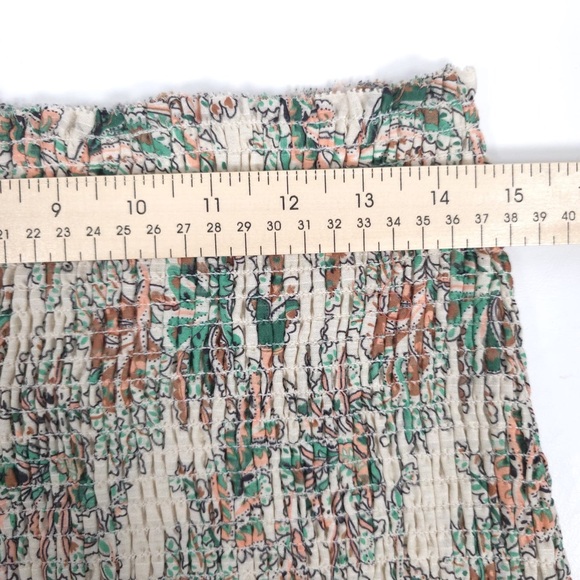 NWT VERONICA BEARD Multi Melodie Smocked Mini Skirt Stone Floral Size 6 - Picture 9 of 15